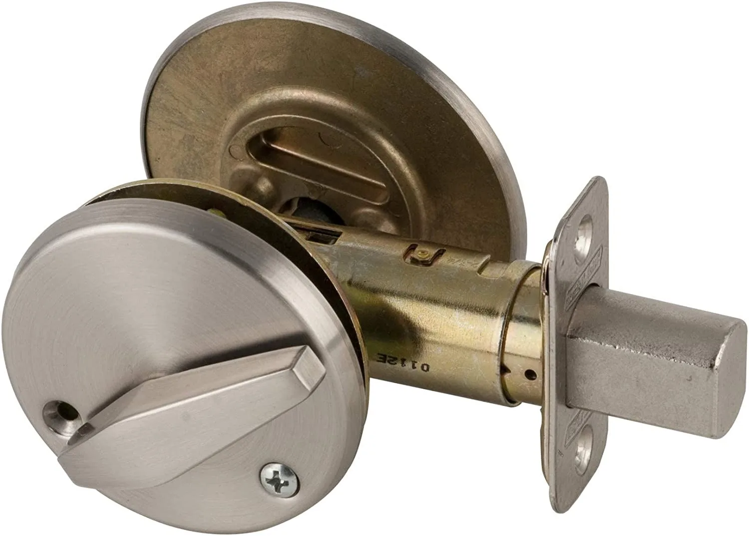 Deadbolt Occupancy IND X Thumb turn  Satin Chrome Door security lock