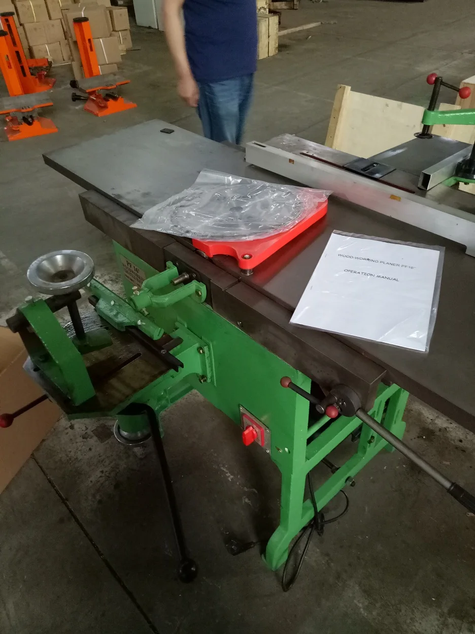 Wood  planner  machine  multi use  woodworking machine  for  wood  board  planning and thicknessing  PFA16'