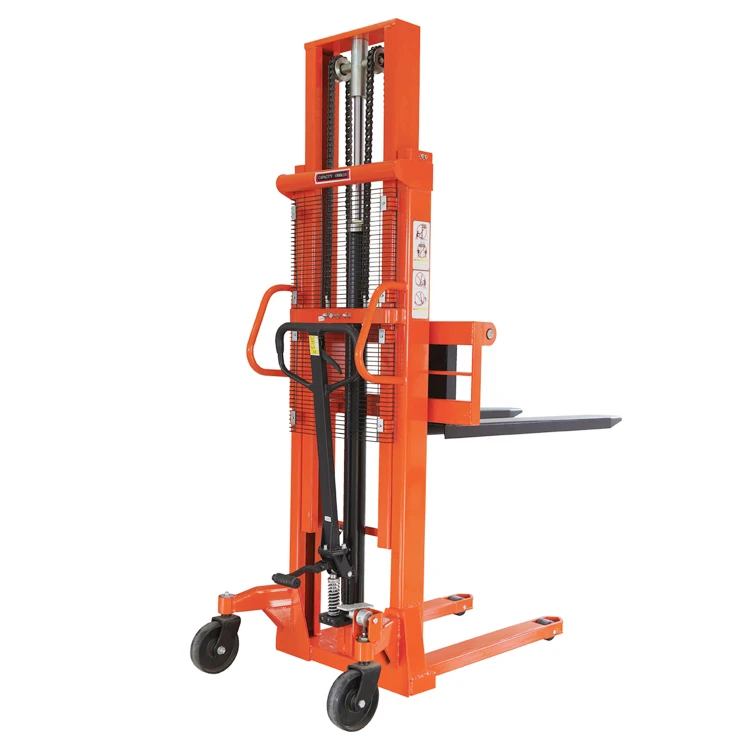 Maximum Lifting Height 2000mm Hand Hydraulic Overhead Crane Manual Stacker