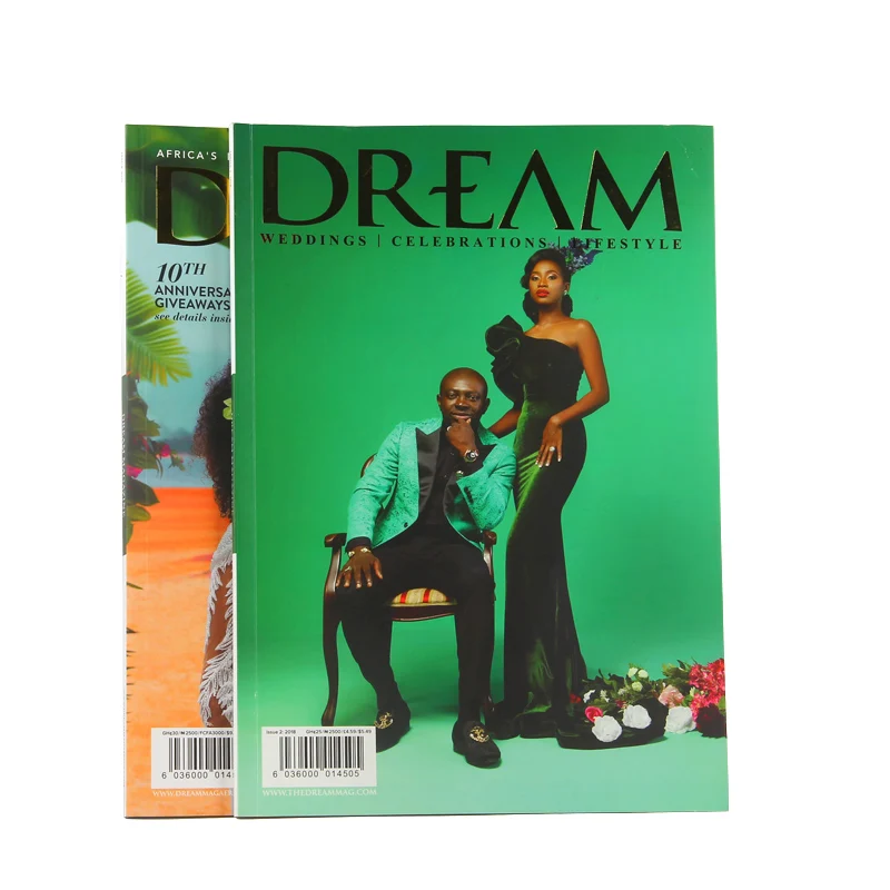 Well designed full color customized magazine print