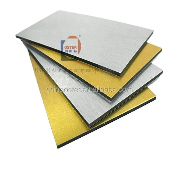 Exterior wall panel ACM with PVDF coating 15years guarantee aluminum composite panel guangdong factory