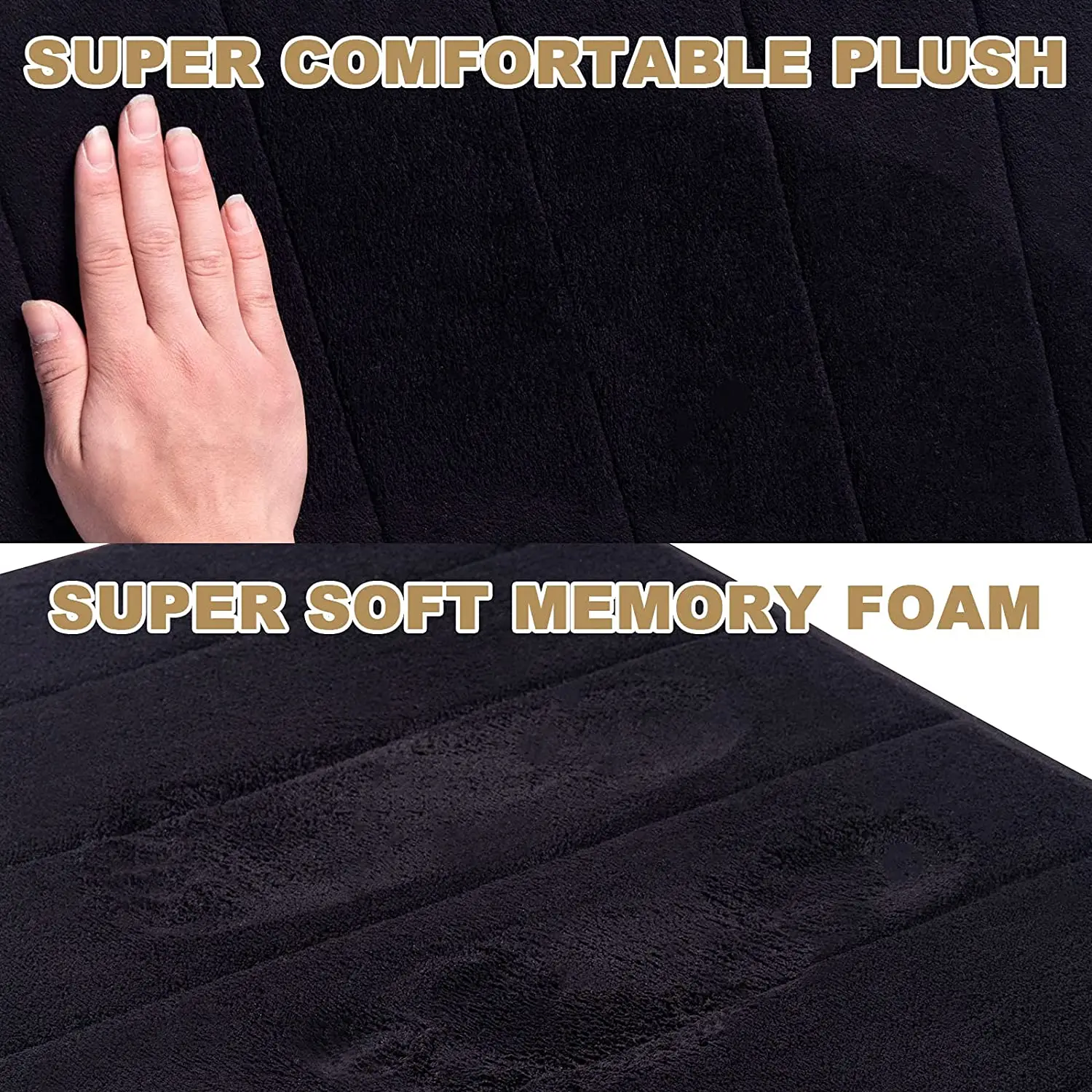 FMT Bath Rug Set  Bathroom Contour Rug Toilet Mat Sets Non Slip Microfiber Bath Shower Mat U-shaped Toilet Rug machine washable