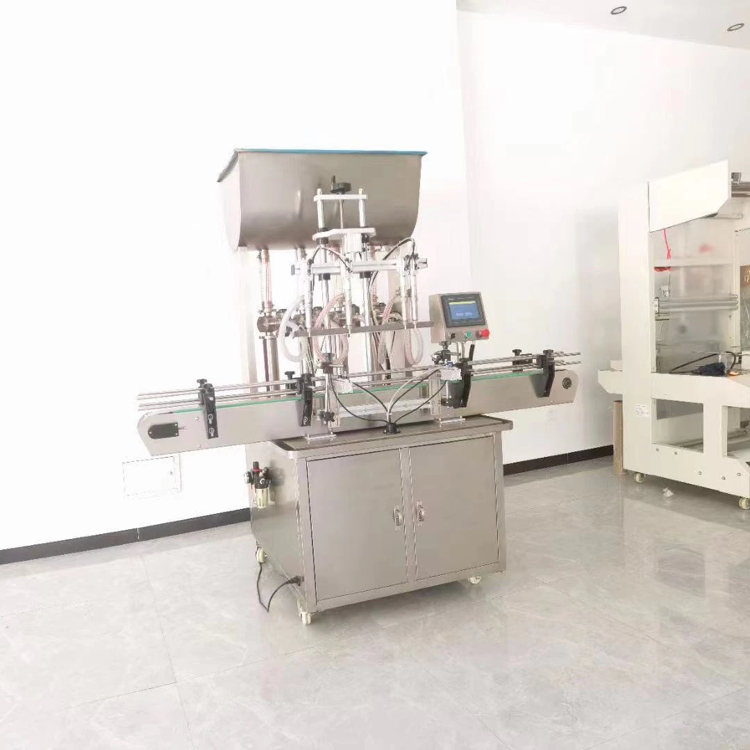 liquid 6 nozzle Automatic plastic bottle engine lube oil lubricant oil filling machine packing production line
