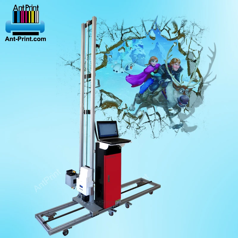 AntPrint 3d vertical wall printer college party decoration printing Classroom feature printing machine wall painting printer