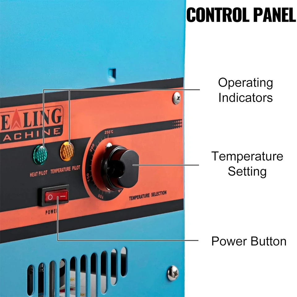 WY802F Manual Tea Cup Sealer Machine, 300-500 Cup/h Manual Boba Cup Sealer Machine, Orange, 90/95mm Cup Diameter