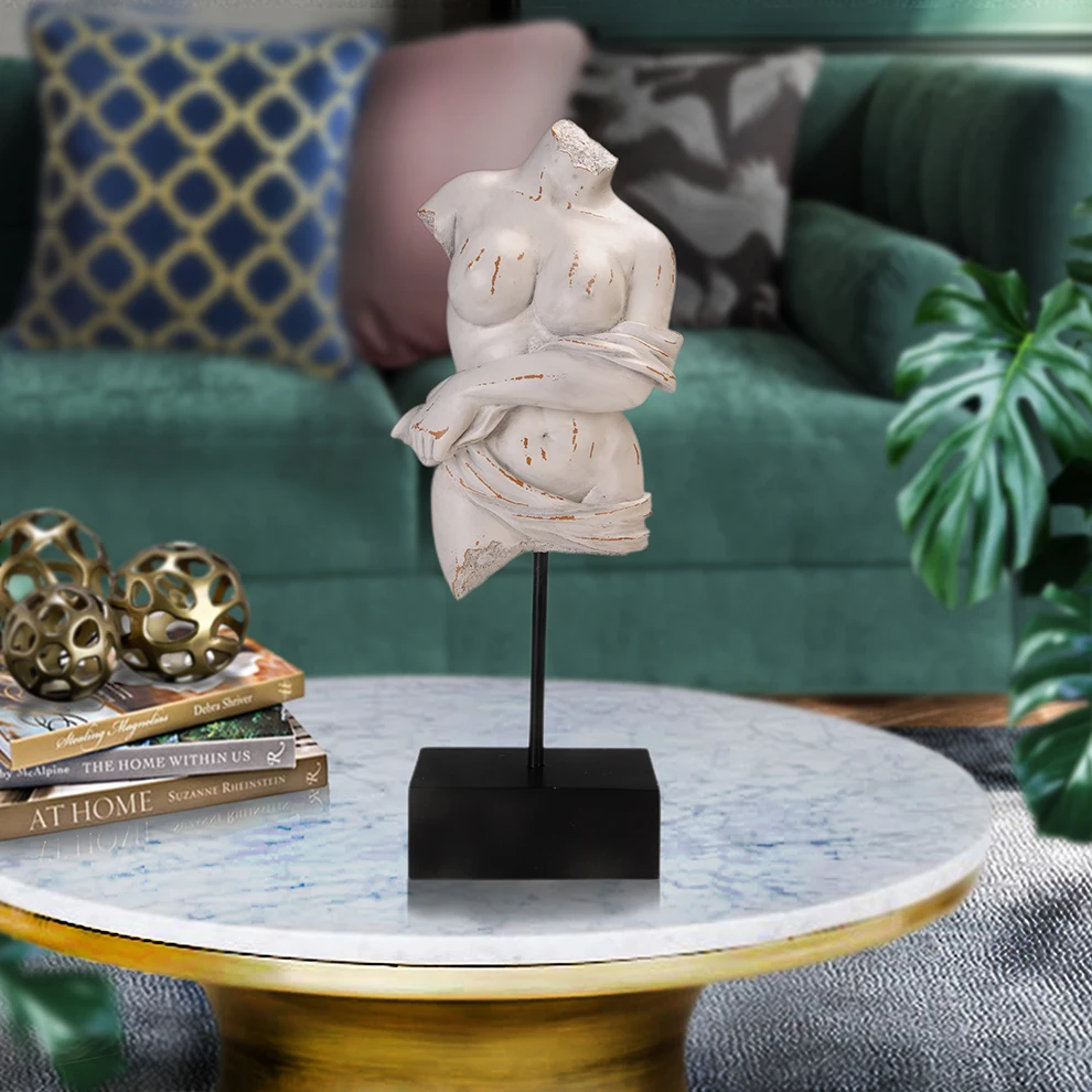 Realistic Naked Lady Sculpture Female Body Statue Garden tabletop decorations resin figurines