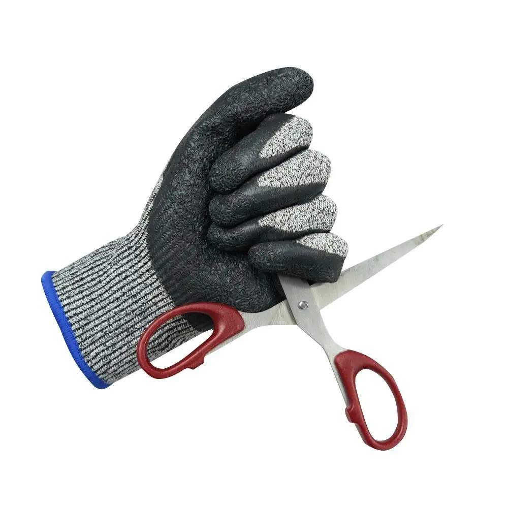 General work glove Latex Coated Protection Work Glove Anti Cut Safety Working Gloves For Industry Building