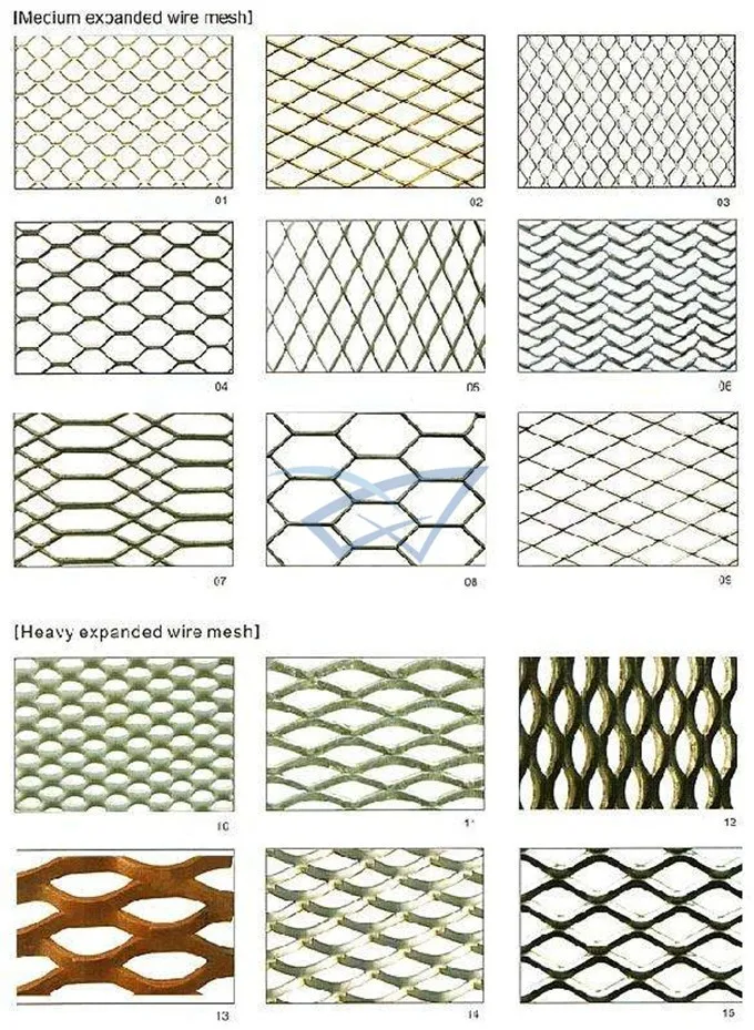 Powder Coated Aluminum Expanded Mesh Metal Suspended Ceiling