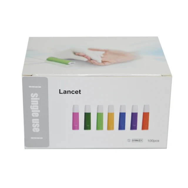 
Disposable Medical Sterile Pressure Activated Safety Lancet Single Use Blood Lancet 