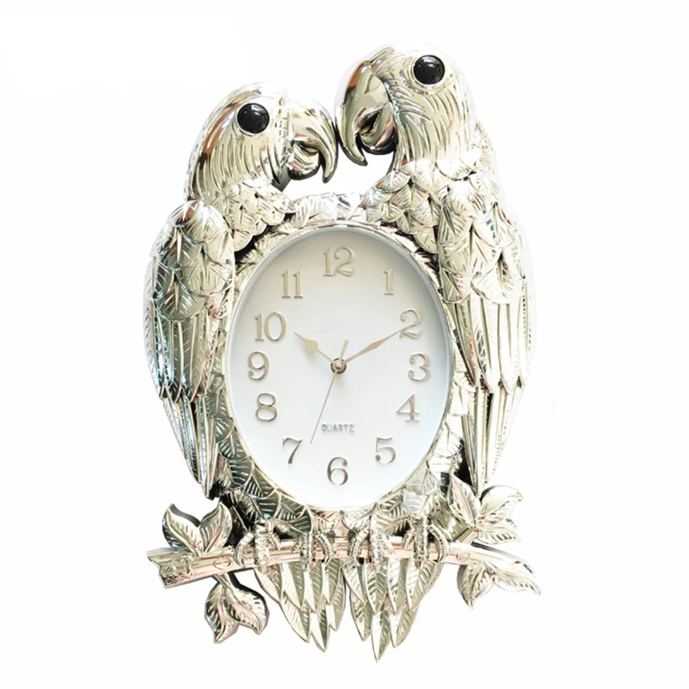 funny good quality parrot shape popular design clock for kids room