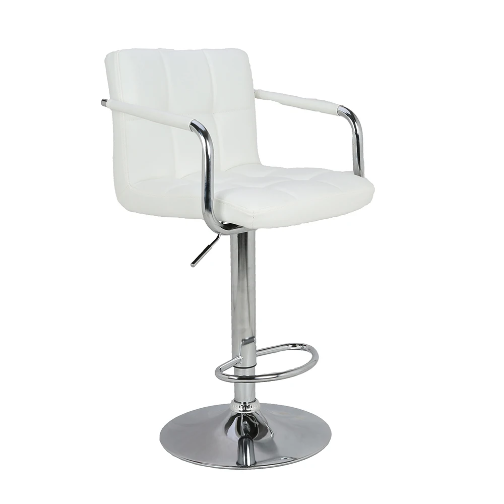 Adjustable Height Swivel Modern Bar Stool Wholesale Round Metal Bar Stool