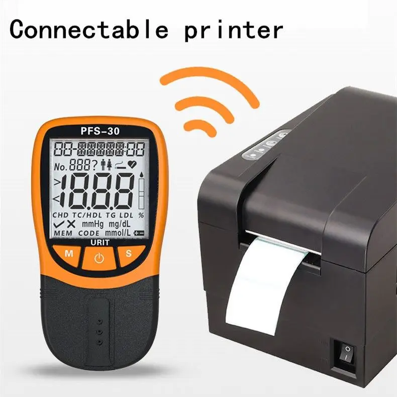 Uride triglyceride analysis tester, precise density blood lipid detector with test paper, English cross-border proxy delivery