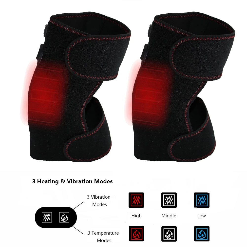 Level 3 Temperature Knee Brace Wrap Soft Physiotherapy Massager for Pain Relief Motion Protection Spring Season Made SBR