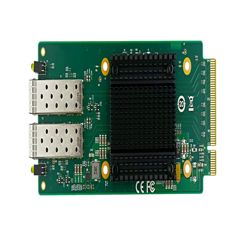 LR-LINK PCle x8 двухпортовый 10G SFP + мезонинный сетевой модуль Ethernet LREM5991PF-2SFP на базе микросхемы Intel 82599