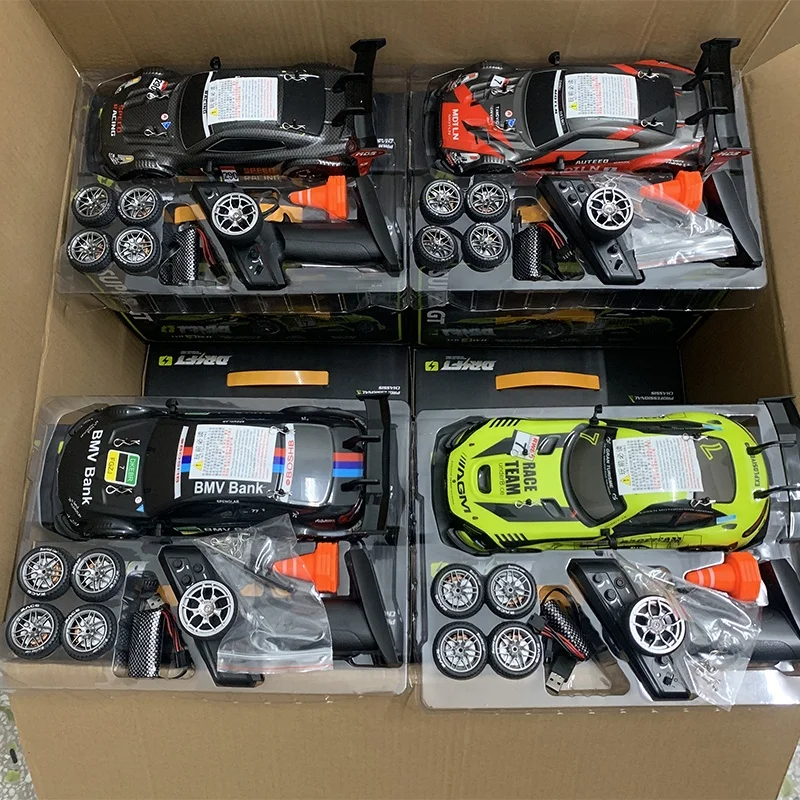 High Speed Drift RC Car GTR 1:16 Scale RTR 30 km/h 4WD W/ LED Lights and 2.4GHz Full Proportional Remote for Racing and Drifting