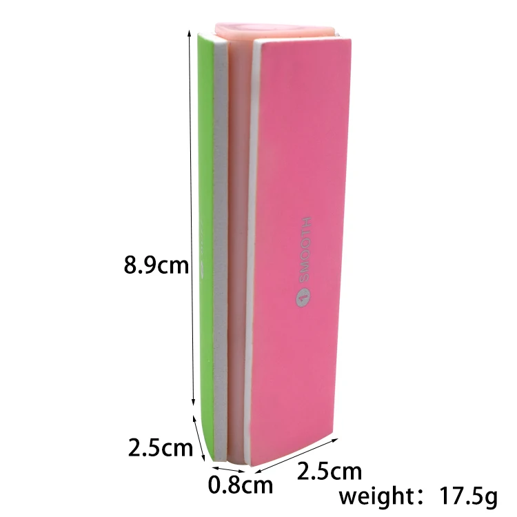 Оптовая продажа красочный 3-сторонняя функция прямоугольник пилочка для полировки блок