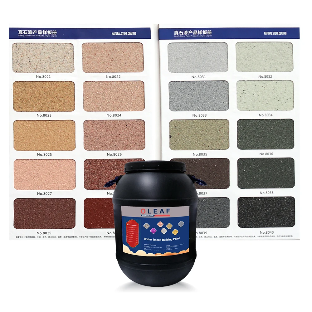 Waterborne White Color Griotte Effect Stone-like Liquid Coating Interior Exterior Wall Paint