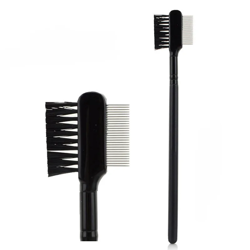 Makeup Brushes Stainless Steel Eyelash Brush double-end dual purpose makeup tool