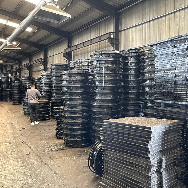Square and Round Ductile Cast Iron Manhole Cover Ductile iron manhole cover Iron Manhole Sewer Cover