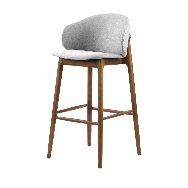 
Wooden Legshort Back Cafe Restaurant Bar Stool High Chair 