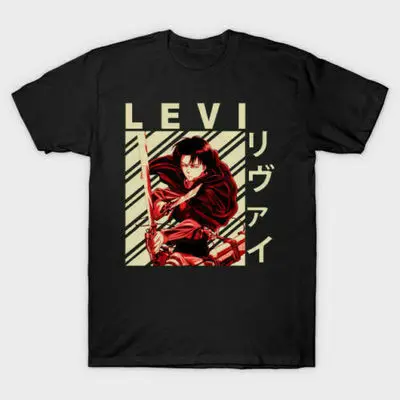 
FanLi 2020 Harajuku Man Attack On Titan Tees Tops Design Cotton Black Short-Sleeved Aesthetic Japanese Anime T Shirt 