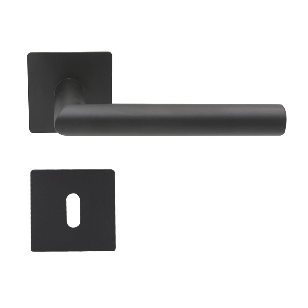 Security Matt Black Pull Inner Door Handle Sets