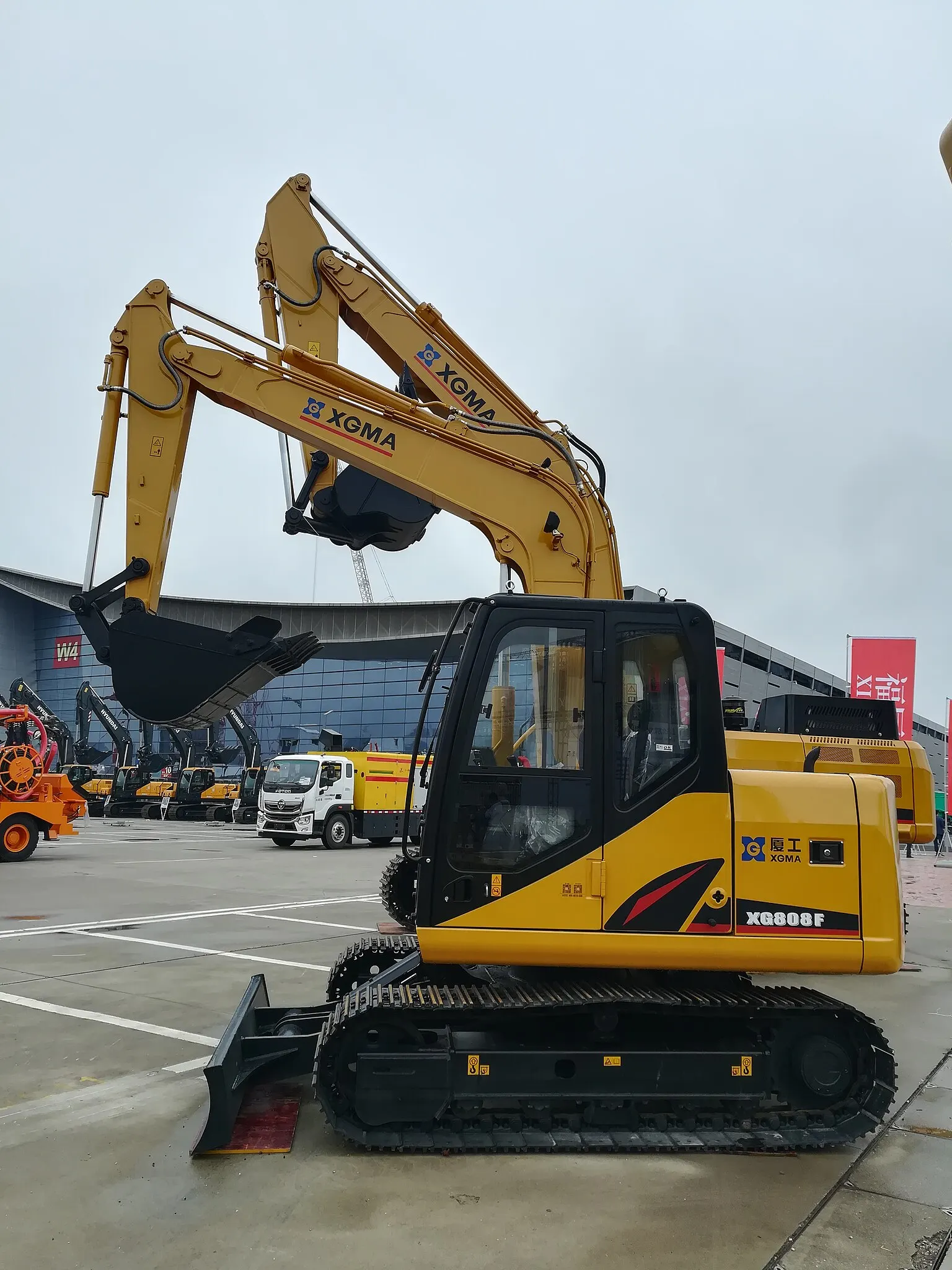XGMA Brand 8 Ton  Crawler Excavator XG809F
