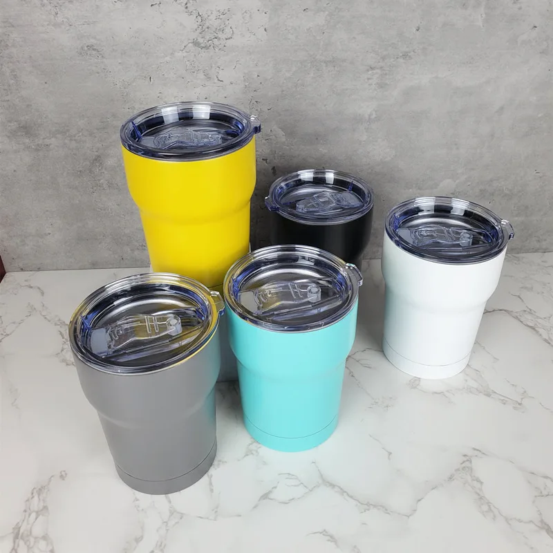Wholesale 10oz 10 oz Insulated Lowball 10 Ounce Powder Coated Low Ball Stainless Steel Blank Sublimation Tumbler Cup with Lids