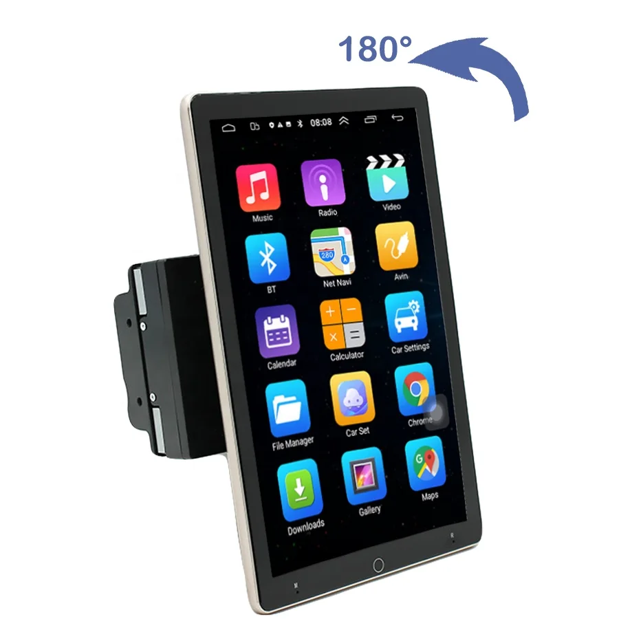TS10 Universal Vertical  Rotating Screen Car Stereo Navigation System Dsp Carplay Audio Video Player 10 Inch Android Car Radio