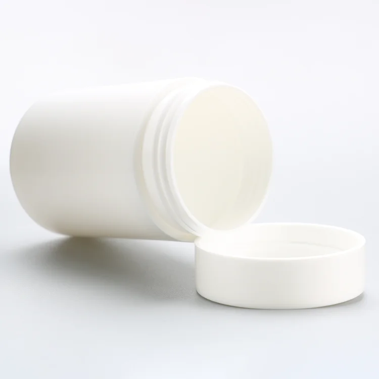 40 унций 1100 мл HDPE белый натуральный цвет мягкая на ощупь пищевая добавка упаковка пластиковая банка порошок контейнер