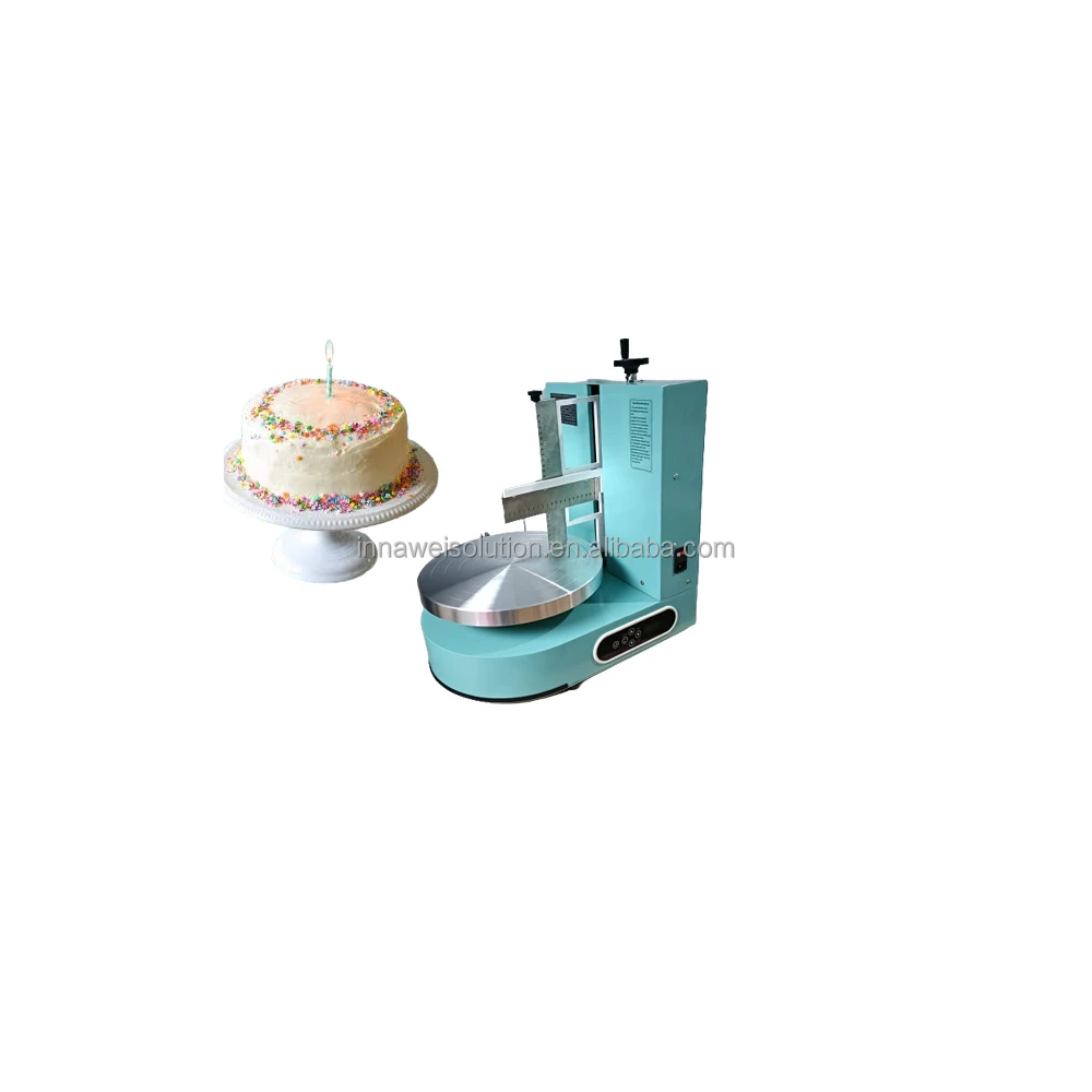 Original New Automatic Coating Icing Machine With Cake Buttercream Spreader And Standard Ruler