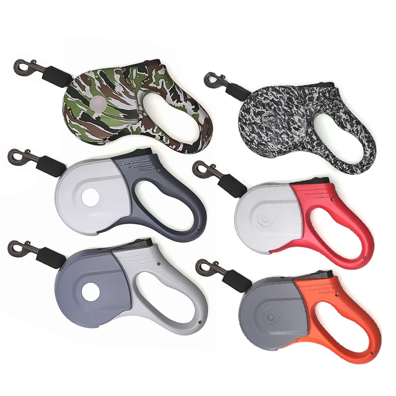 New Pet Products Private Label Automatic Heavy Duty Retractable Pet Nylon Material Dog Leash