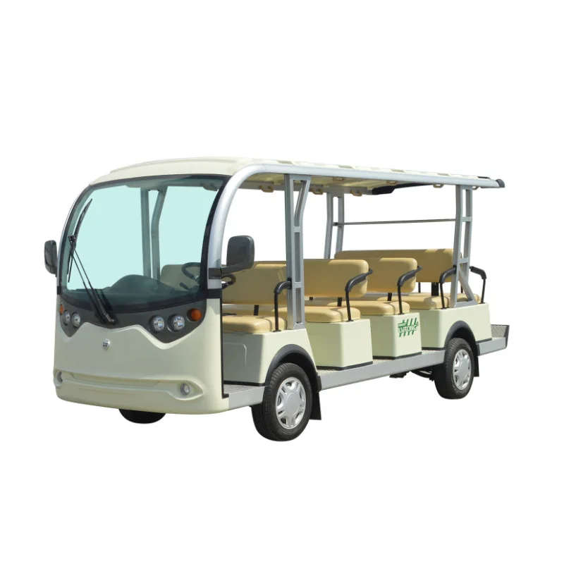 Long Range 80-120KM Lead Acid Battery Powered Tourist City Hotel Shuttle School Passenger Electric Sightseeing Mini Bus