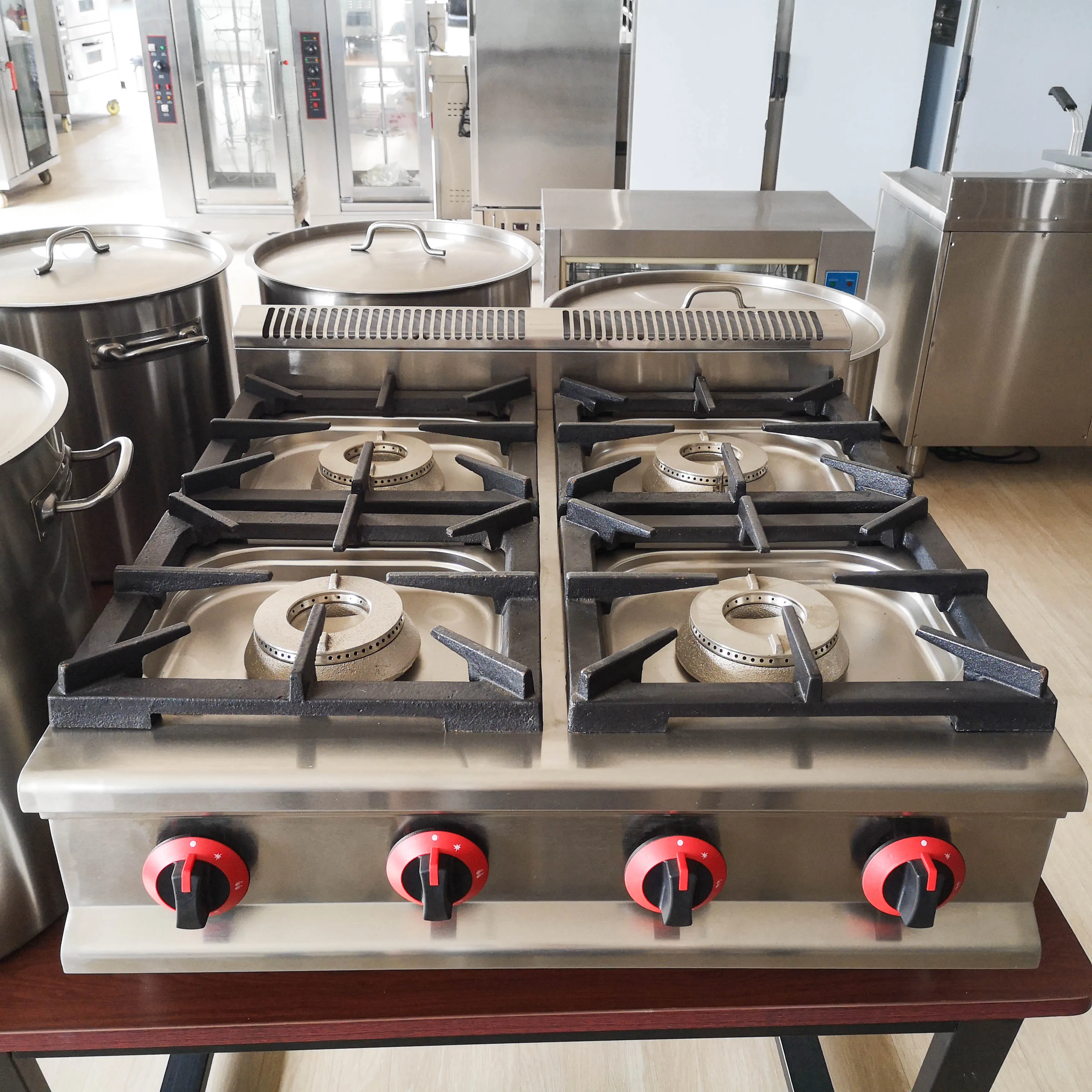 Gainco Factory Outlet Commercial Cooktops Gas Cooker Stove Household 3/4 Burner Gas Cooktops