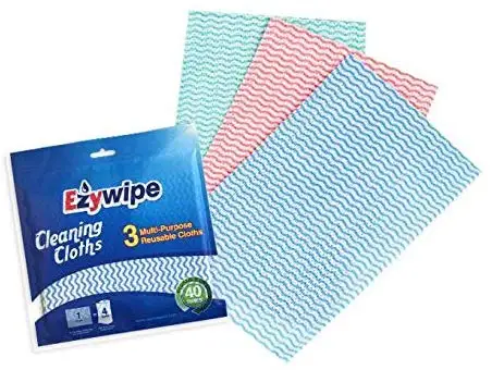 Ezywipe Чистящая салфетка впитывающий воду прочная Влажная и сухая двойного назначения из микрофибры для