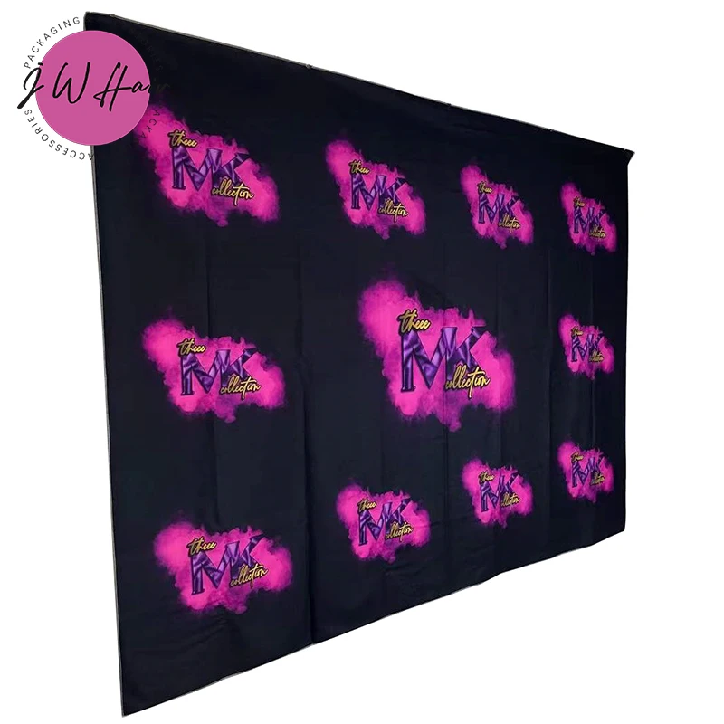 100% Pure Cotton Reusable Photographic backdrop Custom Background For Hair Salon Model