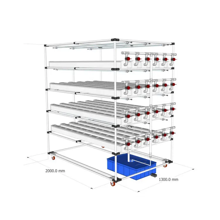 108 Holes Hydroponic NFT Grow Kit 3 Layer Aquaponic Planting System for Home Plants Hydroponic System