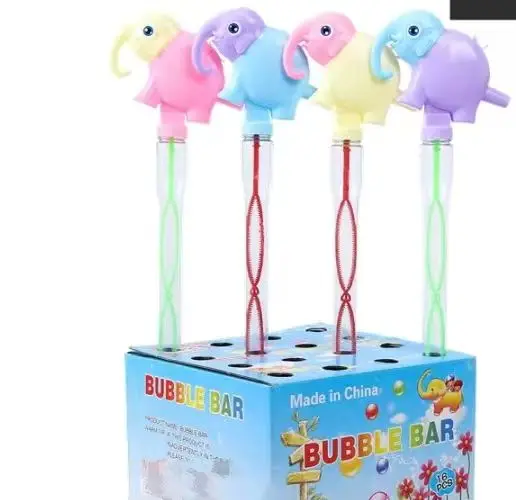 The new 46cm small elephant bubble wand blowing bubble toy is a must for outdoor sports area stores