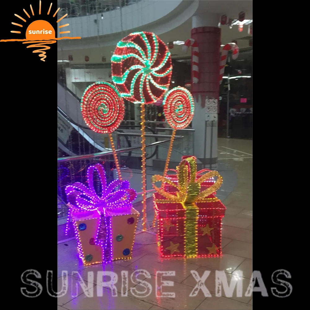 2023 Newest Christmas decorations outdoor Gift Boxes Motif Lights for holiday decorate IP 65 waterproof