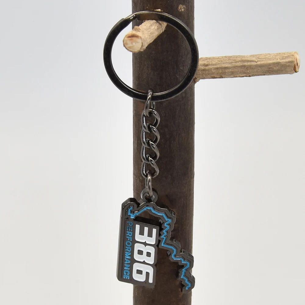 Key ring maker sample free promotion simple custom logo metal zinc alloy medal key ring for sale