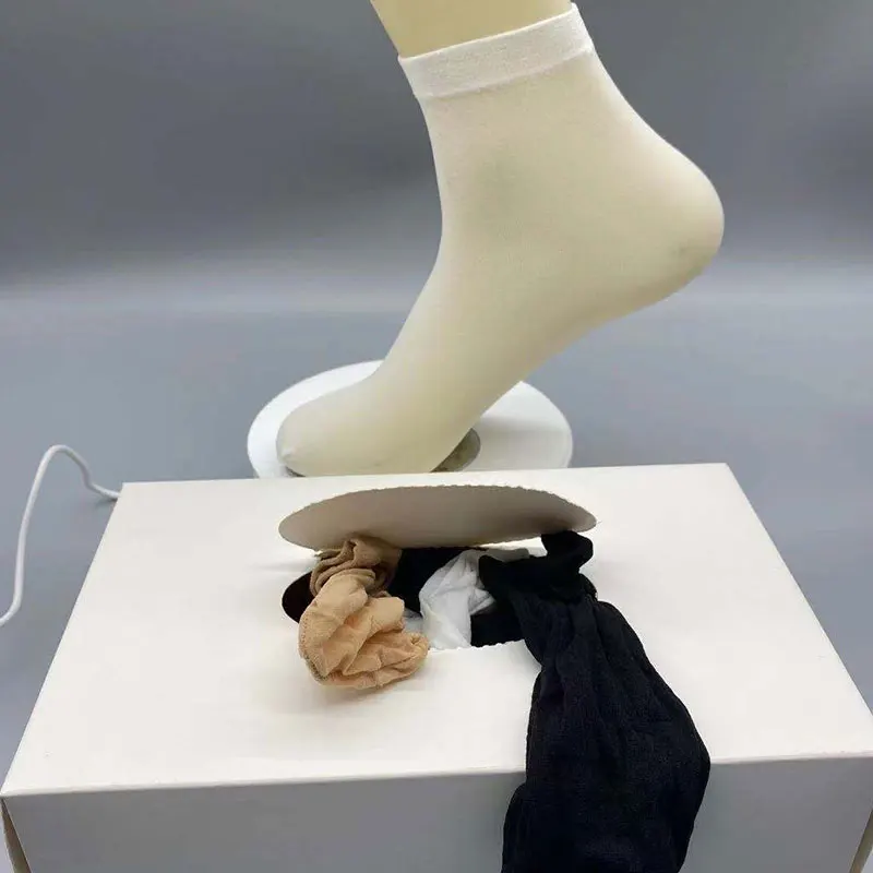 Wholesale 72 pairs packed disposable socks In Box custom shoes try on One Time socks