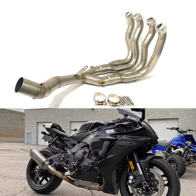 For YAMAHA R1 MT10 Exhaust Pipe Motorcycle Exhaust System Header Pipe 2015 2016 2017 2018 2019 2020 2021