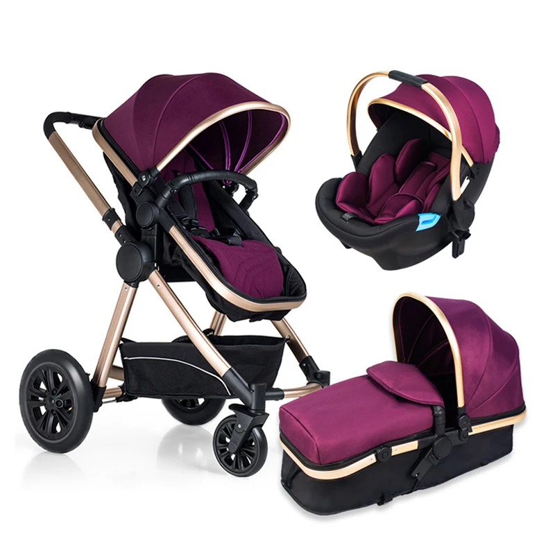 The Best Selling Taken Travel System 3 In 1 Pushchair, New Born Adjustable 3 In 1 Baby Trolley/