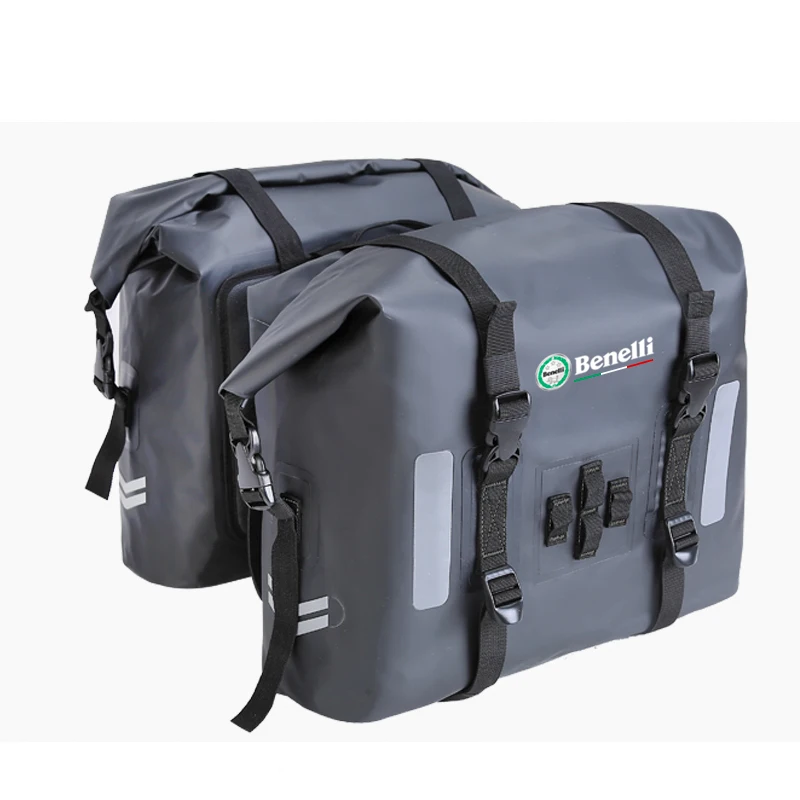 Roll Top Rider PVC Custom Waterproof Delivery Saddle Tank Bag Motorcycle Bag