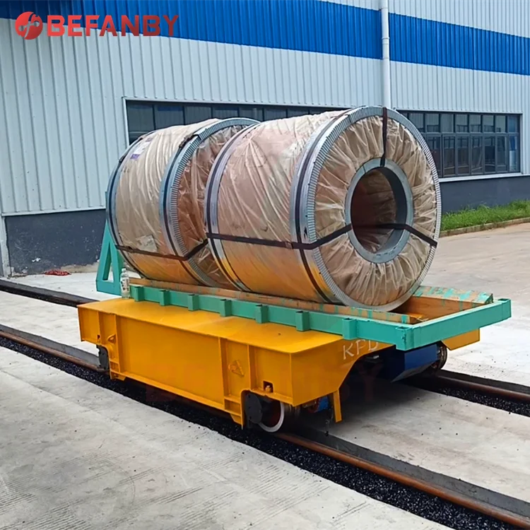 Alarm system power plant transport 20t aluminium foil electric coil rail transfer car