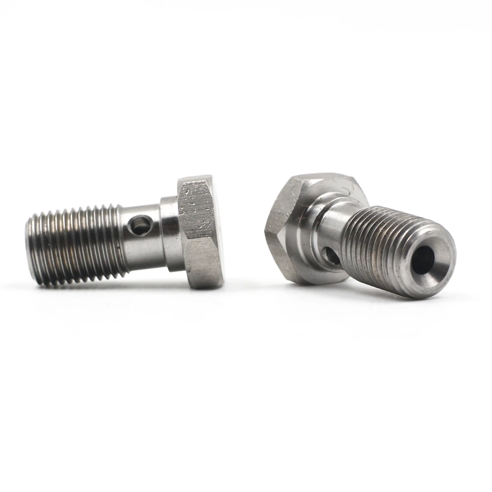 IATF16949 :2016 certifciated M10X1 and 3/8X24 carton steel or stainless steel 304 banjo single hole bolt