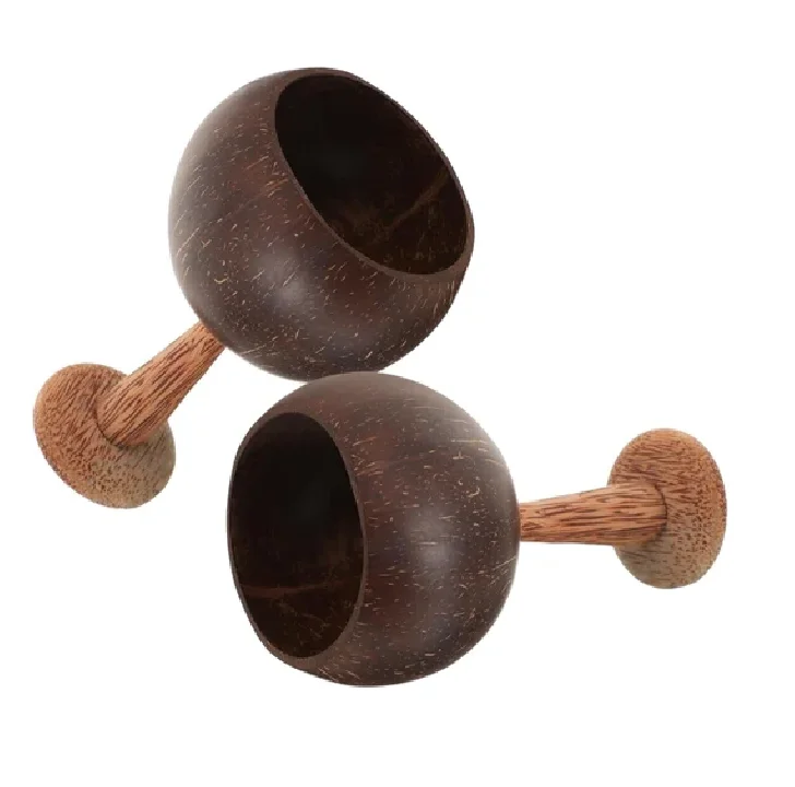 Decorations Tableware Coconut Shell Coco Shell Ice Cream Cup from India