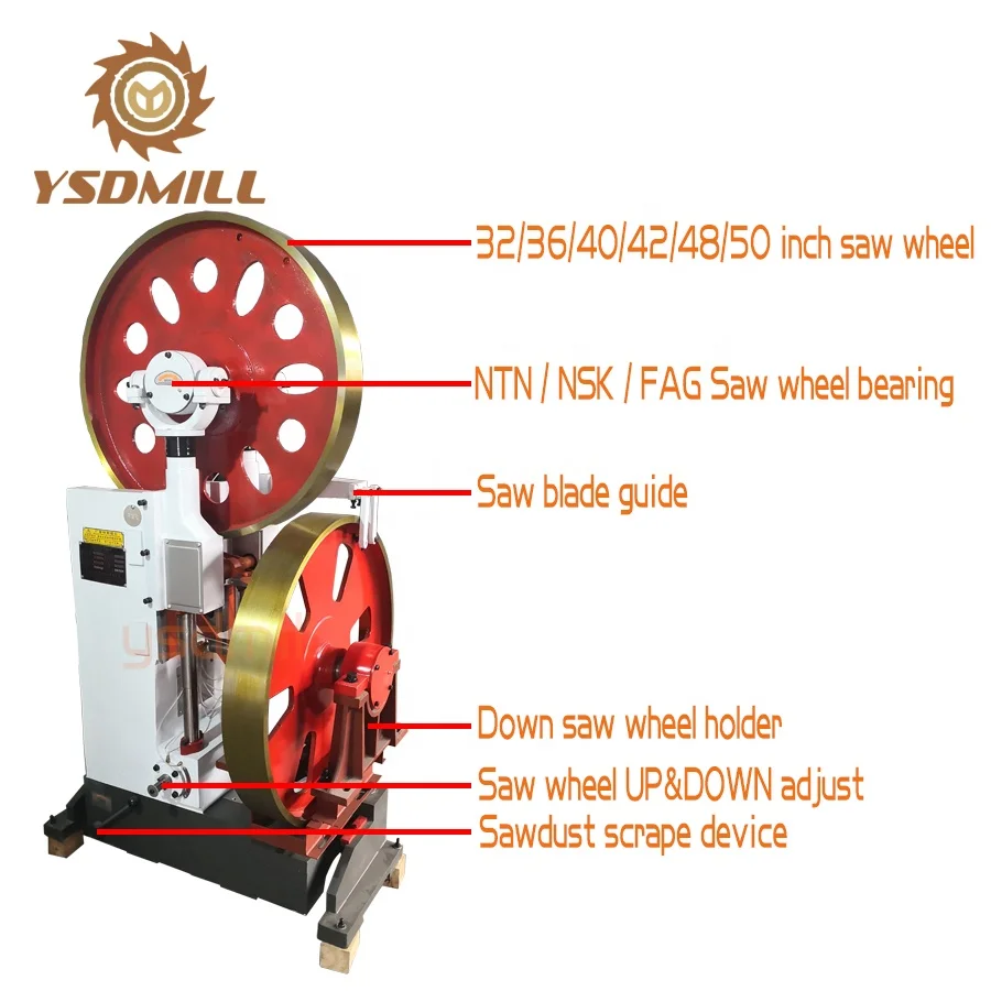 European standard high precise woodworking sliding vertical table band saw