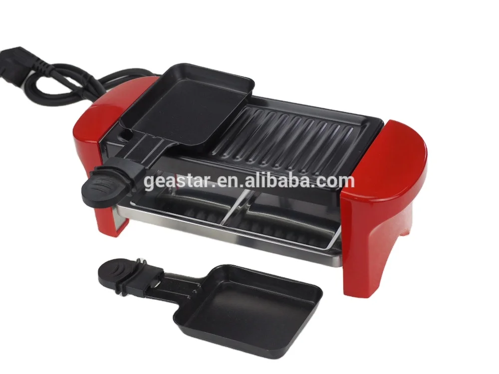 Home use barbecue Mini 2 person electric Raclette Grill