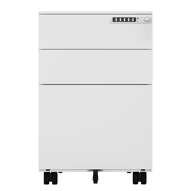 Металлический офисный мобильный маленький стальной шкаф для хранения документов с 3 выдвижными ящиками современный дизайн подставка металлический подвижный файлов